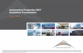Automotive Properties REIT Roadshow Properties REIT Roadshow Presentation June 24, 2015 A preliminary prospectus containing important information relating to the securities described