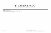 Shredder FD 8904CC Cross-Cut - Formax 8904CC Op-Maint Manual.pdf · Shredder FD 8904CC Cross-Cut ... Defective safety devices can cause serious accidents. ... If the shred capacity
