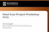 Final Year Project Workshop 2013 - University of Western ...web.csse.uwa.edu.au/__data/assets/pdf_file/0013/2301403/FYP... · important unit you’re undertaking over ... –Take