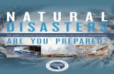 NATURAL DISASTERS - Florida Department of Financial Services · NATURAL DISASTERS. 2 ... PLANNING AHEAD Do you need flood coverage? ... • Take copies of your legal, financial and