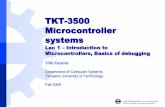 TKT-3500 Microcontroller systems Microcontroller systems Lec 1 ... Platform for exercises: Multisensor node