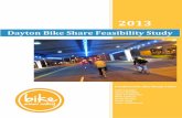 Dayton Bikeshare Feasibility Study - Bike Miami Valley · feasibility study is composed of two major research elements: ... payment and control kiosk. ... Dayton Bikeshare Feasibility