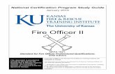 Fire Officer II - Professional & Continuing Education · Fire Officer II Study Guide ... Kansas Fire & Rescue Training Institute 1 January 2010 ... Standard on Fire Department Occupational