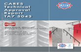CARES Technical Approval Report TA7 5043 - SDGsdgconstructiontechnology.com/site/wp-content/uploads/2017/02/... · CARES. Technical Approval Report TA7 5043. ... Technical Approval
