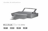 Imprimante tout-en-un - resources.kodak.comresources.kodak.com/support/pdf/fr/manuals/AiOPrinters/ESP_C315/... · adaptateur (MEMORY STICK Duo, miniSD et microSD ... des numérisations