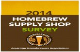 2014 American Homebrewers Association … 2014 American Homebrewers Association Homebrew Supply Shop Survey The American Homebrewers Association (AHA) conducted its fifth annual survey