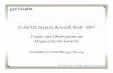CompTIA Security Research Study 2007 - IIT School of ... · CompTIA Security Research Study 2007 Trends and Observations on Organizational Security Carol Balkcom, Product Manager,