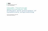 Health Technical Memorandum 00: Policies and … · Health Technical Memorandum 00 Policies and principles of ... !Heating!and!ventilation!systems! ... 'Policies and principles of
