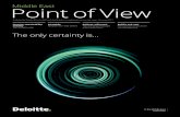 Middle East PointofView - Deloitte US | Audit, consulting, … ·  · 2018-05-17Middle East The only certainty is... Security, sustainability, ... we will just have to go with the