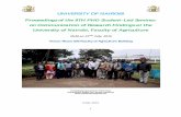 PROCEEDINGS OF THE 8TH PHD STUDENT SEMINAR …agriculture.uonbi.ac.ke/sites/default/files/cavs/agriculture... · Proceedings of the 8TH PHD Student-Led Seminar ... The 8th PhD seminar
