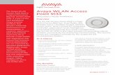 Avaya WLAN Access Point 9133 - Компания wlan-access-point-9133.pdf · PDF fileAvaya WLAN Access Point 9133 (Regulatory Model WAP9103) ... wireless connectivity for enterprise