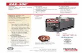 SAE - 300 Product Info - Mitrowski Welding 300.pdf · • Automatic shutdown protection for low oil pressure or high water ... • Three-year Lincoln warranty ... K1643-1 thru -10