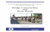 Bridge Construction and Deck Repair - IN.gov Table of Contents Chapter One -- Bridge Construction Overview Technician Duties 1-1 Basic Bridge Terms 1-2 Substructure ...