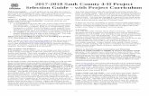 2017 Sauk County 4-H Project Guide · In the Sauk County 4-H Project Selection Guide you will see that ... ANIMAL SCIENCES, pp. 4-8 Beef 4 ... Workforce Readiness 14 MECHANICAL SCIENCES