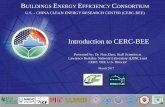 Introduction to CERC-BEE - US Department of Energy Energy Efficiency Consortium, US 3 -China Clean Energy Research Center, (CERC -BEE) CERC-BEE Organization Chart Bu ild in gs En e