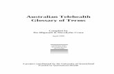 Australian Telehealth Glossary of Terms -  · PDF fileAustralian Telehealth Glossary of Terms Compiled by ... especially in telehealth evaluation, ... Formative study