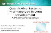 Quantitative Systems Pharmacology in Drug Development€¦ · Quantitative Systems Pharmacology in Drug Development - A Pharma Perspective - EFPIA/EMA M&S workshop EFPIA/EMA M&S workshop.