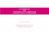 HANDBOOK ON JAPAN’S CIVIL SERVICE STATISTICAL … · HANDBOOK ON JAPAN’S CIVIL SERVICE STATISTICAL OVERVIEW December 2000 International Affairs Division National Personnel Authority