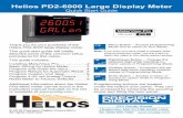 Helios PD2-6000 Large Display Meter - lesman.com · Helios PD2-6000 large display meter. This quick start guide will briefly ... instruction manual included on the CD or available
