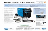 Millermatic 212 Auto-Set - MillerWelds/media/miller electric/imported mam... · Set weld parameters right the first ... Millermatic ® 212 Auto-Set ... weld aluminum. Handles .030–.035