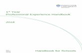 st Year Professional Experience Handbook - jcu.edu.au · education/education/professional-experience/professional-experience-overview . 2 ... (5 hours class room contact per day;