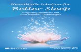 HeartMath Solution for Better Sleepcdn.heartmath.com/894348465474/HeartMath Solution for Better Sleep... · Disclaimer-- The information provided in this document is educational in