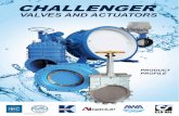 CHALLENGER · 4 DUCTILE IRON BUTTERFLY VALVES Valves Description Size Range (mm) Disc Material Available Options Series BFL Concentric Disc Rubber Lined—PN16