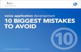 How to Avoid the 10 BIGGEST MISTAKES - · PDF fileHow to Avoid the 10 BIGGEST MISTAKES ... the phreaking industry is alive and ... Long codes are phone numbers that have been specifically