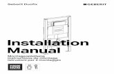 Installation Manual - Geberit · Montageanleitung Instructions de montage Istruzioni per il montaggio Geberit Duofix Installation Manual