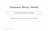 Sunny Boy 2500 - SMA Solar Technologyfiles.sma.de/dl/5673/SB2500-11-EE4801.pdf · Sunny Boy 2500 Technical Description SB2500-01:EE - 3 - SMA Regelsysteme GmbH Explanation of Symbols