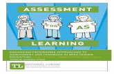 ENHANCING PROGRAMME APPROACHES TO ASSESSMENT AND … · ENHANCING PROGRAMME APPROACHES TO ASSESSMENT ... multi-pronged approach at programme and ... programme approaches to assessment