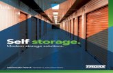 Self storage. - Troax · At Troax we specialize in sales and installation of modern third-genera-tion self storage facilities and storage solutions. Our unique range of high