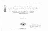 Marine Corrosion Studies - Defense Technical Information ... · NRL Memorandum Report 1961 Marine Corrosion Studies Characterization of the Corrosion Behavior and Response to Cathodic
