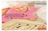 Niedrigschwellige Betreuungsangebote in Niedersachsen€¦ · Niedrigschwellige Betreuungsangebote (NBA) ... Frauen, Familie, Gesundheit und Integration Referat Pflegeversicherung