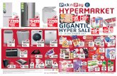 Customer GIGANTIC - Pick n pay · 15-16 GIGANTIC YER SALE DECEMBER 2017 Prices Valid 15 - 16 December 201 at Pick n Pay Hypermarkets in Gauten North West and Free State only Prices