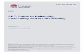 AEO Guide to Reliability, Availability and Maintainability · AEO Guide to Reliability, Availability and Maintainability T MU AM 06002 GU Guide Version 1.0 Issued date: 27 July 2015