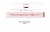 ATINER's Conference Paper Series ARC2016-2016 · 7 RIBA, RIBA procedures for validation and and validation criteria for UK and international courses and examinations in architecture