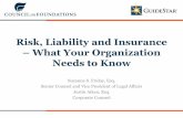 Risk, Liability and Insurance What Your Organization … · Risk, Liability and Insurance ... webinar navigation bar or dial 888-569-3848. ... •Employment practices liability (claims