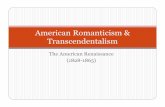 American Romanticism .American Romanticism & Transcendentalism ... religion, social reform, ... Microsoft