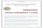 Arizona Department of Administration - AZ · Chapter 23 Arizona Procurement Code Arizona Department of Administration. State Procurement Office. ARIZONA . PROCUREMENT CODE ...