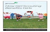 How Girl Scouting Benefits Girls - Girl Scouts of the USA · How Girl Scouting Benefits Girls is a collection of recent GSRI research findings ... are significantly more likely to