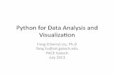 Python’for’DataAnalysis’and’ Visualizaon’ · Python’for’DataAnalysis’and’ Visualizaon ... • Dataset–US’baby’names ... births’represented’by’the’top’1000’mostpopular