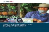USAID’S CONTRIBUTION TO MICROFINANCE · PRODEM PfP PVC PVO RFA RFS ROSCA RRNA SEAE SEEP SIDO SSE STRIVE USAID VP WOCCU Automated Directives System ... total $300 to 800 million