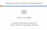 Single Point Cutting Tool Geometry - IIT Bombayramesh/courses/ME338/tool.pdf · Oblique Cutting Characteristics •Cutting edge at an angle(λ) to normal to velocity vector in the