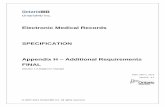 Electronic Medical Records SPECIFICATION Appendix … 4.0/specification 4... · SPECIFICATION Appendix H – Additional Requirements FINAL ... Mandatory EMR Funding Eligibility Schedule