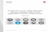 F5 BIG-IP Local Traffic Manager Service Insertion with ... · PDF fileBenefits of F5 and Cisco ACI Joint Solution ... (WAF) function, load-balancing function, and network firewall