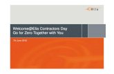 Welcome@Elia Contractors Day Go for Zero Together …/media/files/Elia/Safety-Environment/Safety4... · Improve & increase of safety moments on the construction ... under construction