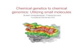 Chemical genetics to chemical genomics: Utilizing small ...€¦ · Chemical genetics to chemical genomics: Utilizing small molecules ... known as “riboswitches ... 412 Pres..ppt
