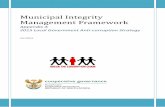 Municipal Integrity Management Framework · Municipal Integrity Management Framework Appendix A 2015 Local Government Anti-corruption ...