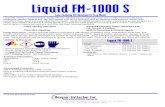 Liquid FM-1000 S - Morgan Gallacher€¦ · MG 4-Quat, 5th Generation ... Liquid FM-1000S contains corrosion inhibitors to protect surfaces ... Liquid FM-1000 S Low-Foaming CIP Detergent